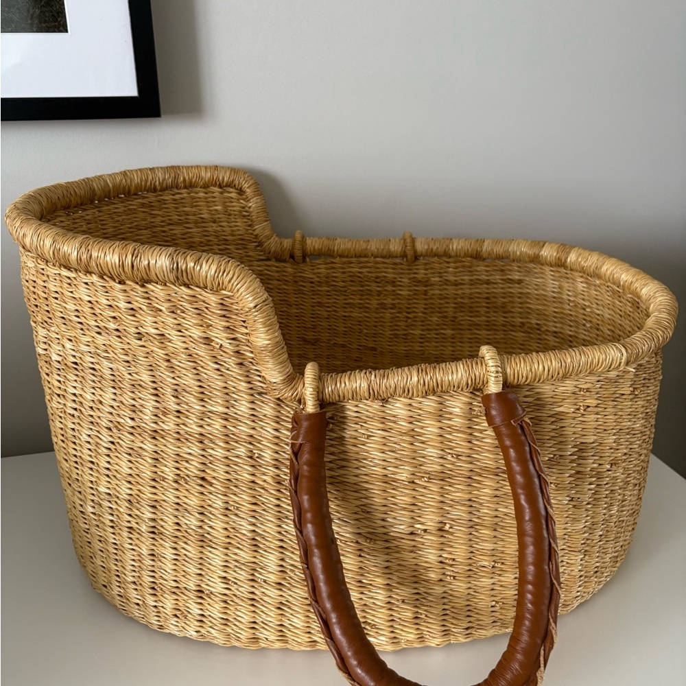 Briar baby brand woven Moses Doll basket